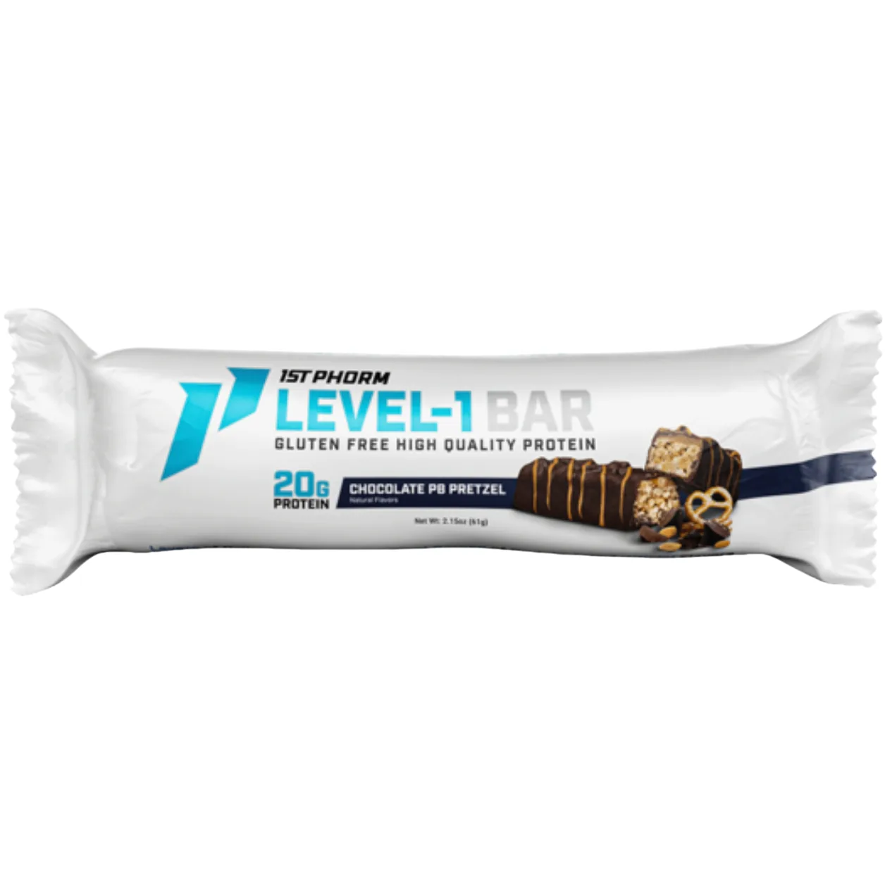 1st Phorm Chocolate PB Pretzel protein bar product photo
