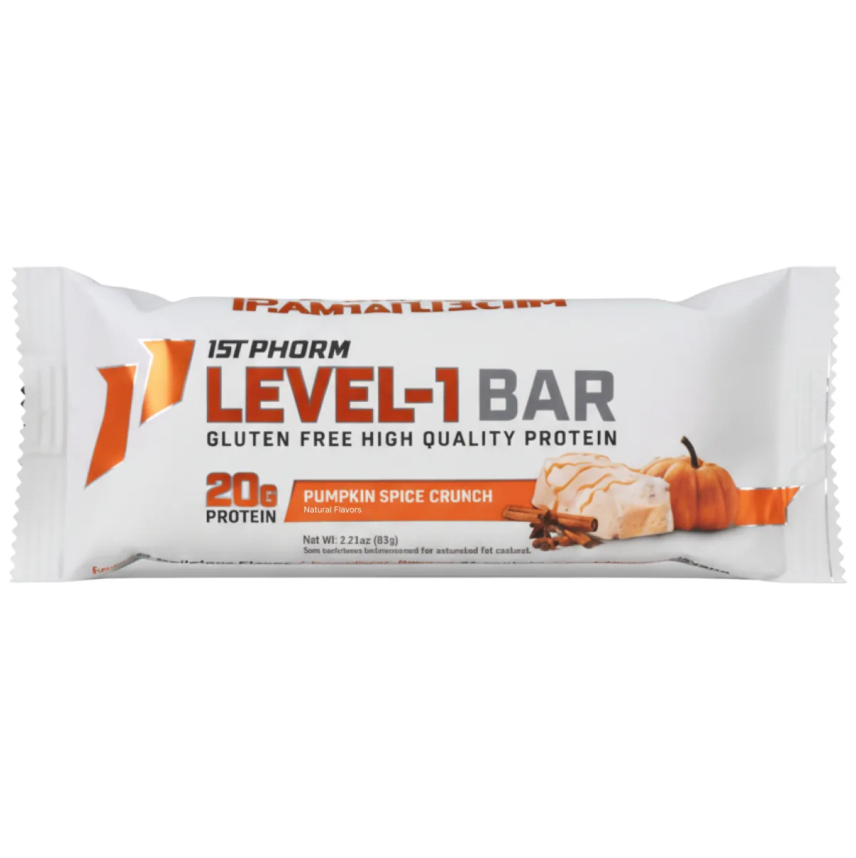 1st Phorm Pumpkin Spice Crunch protein bar product photo