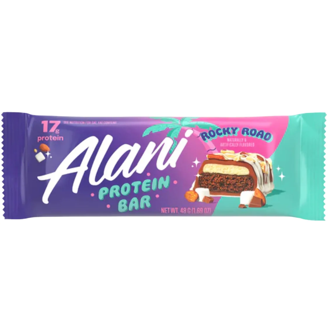 Alani Nu Rocky Road protein bar product photo