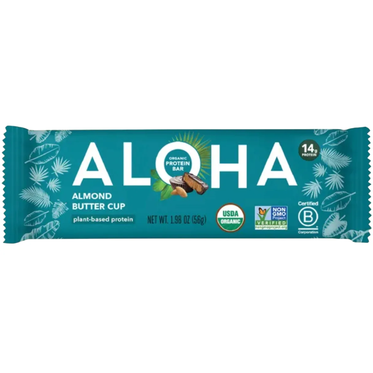 ALOHA Almond Butter Cup protein bar product photo