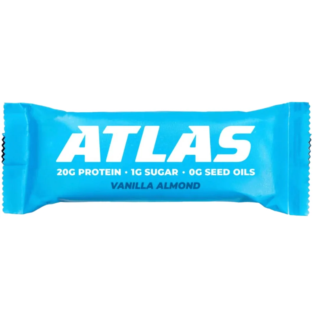 Atlas Vanilla Almond protein bar product photo