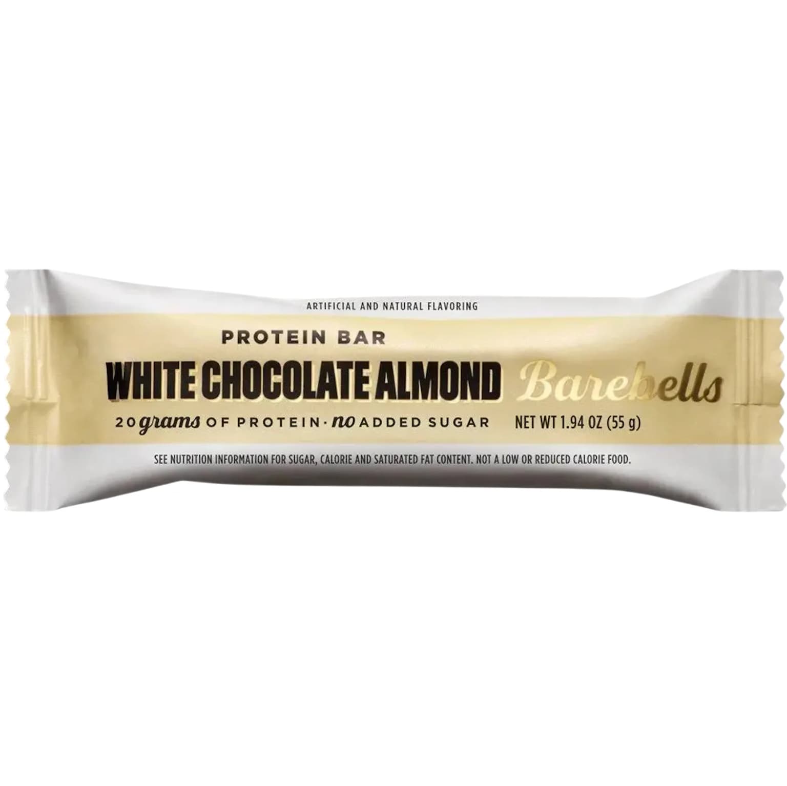 Barebells White Chocolate Almond protein bar product photo