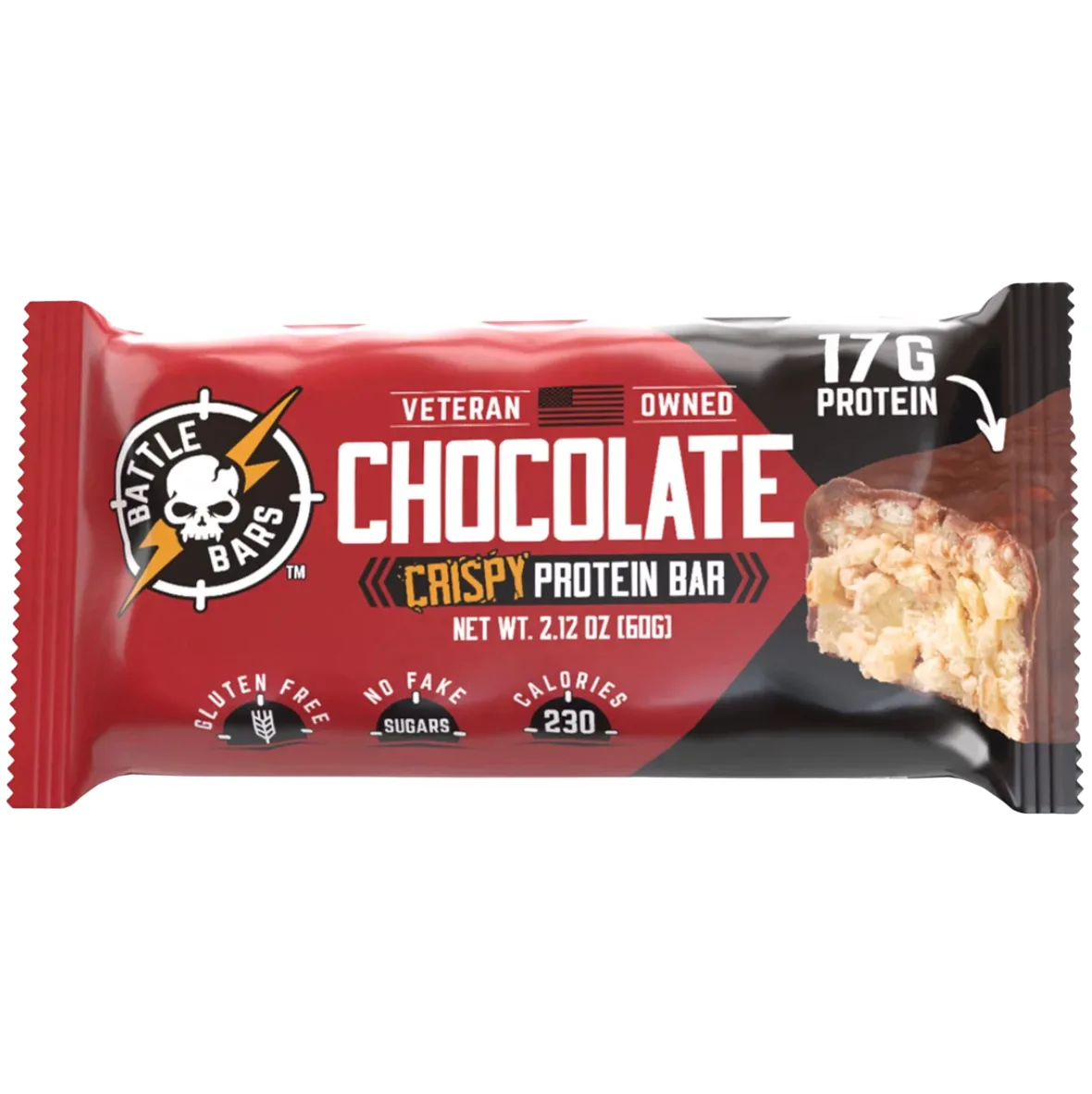 Battle Bars Chocolate Protein Bar protein bar product photo