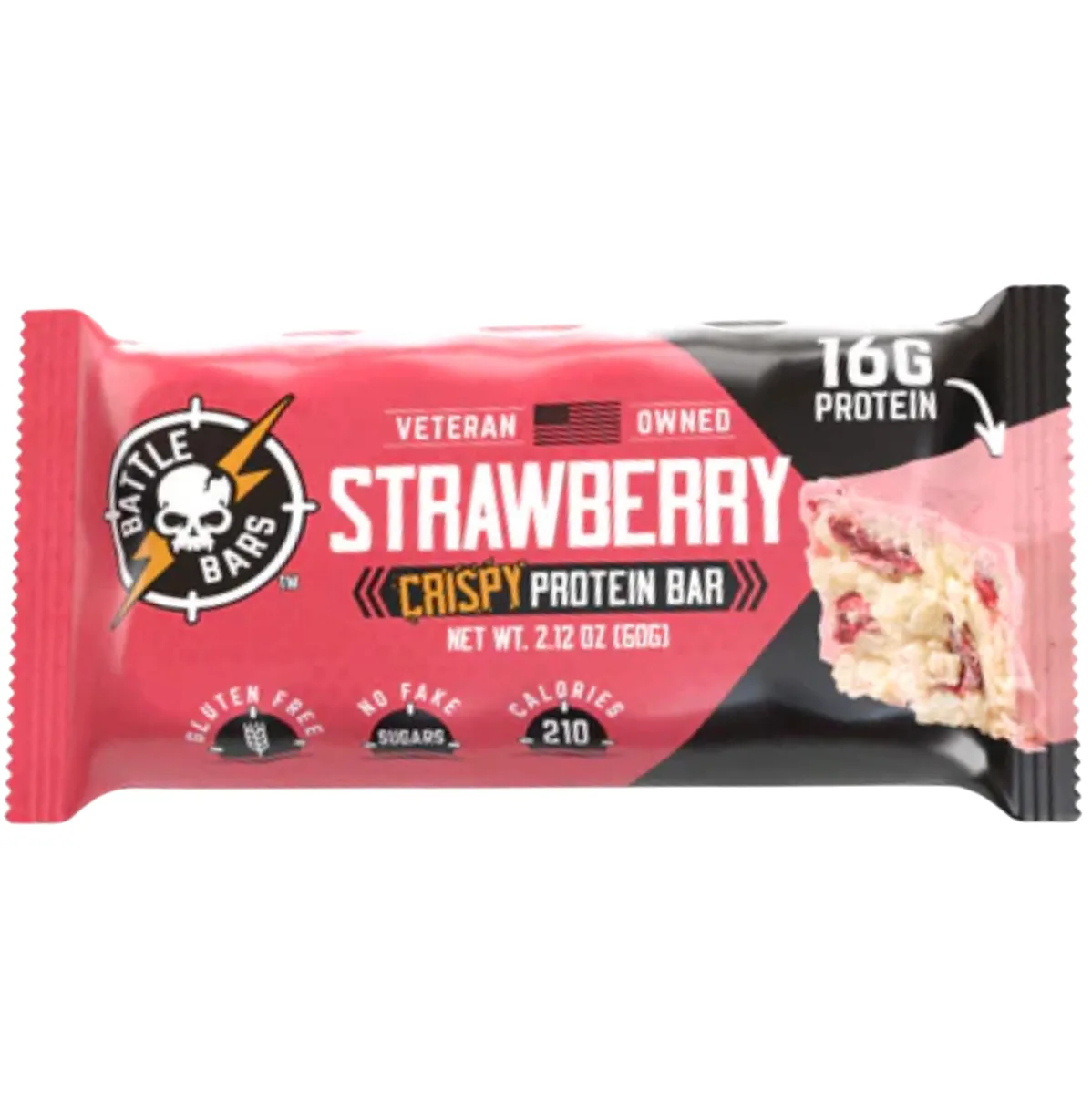 Battle Bars Strawberry Protein Bar protein bar product photo