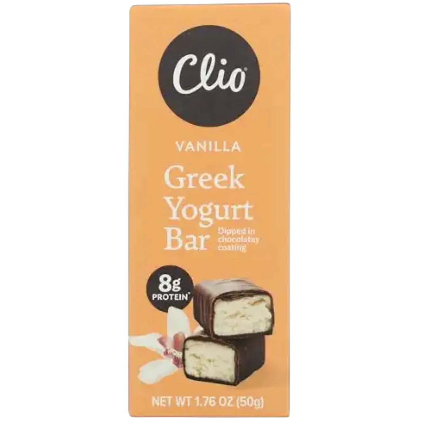 Clio Snacks Vanilla protein bar product photo