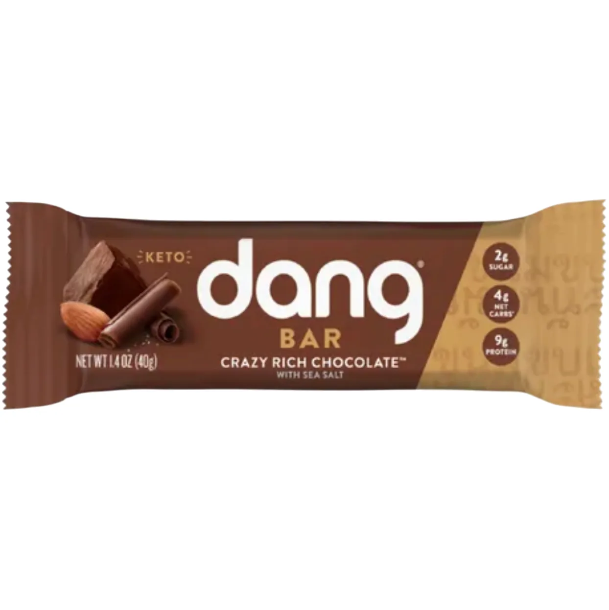 Dang Foods Crazy Rich Chocolate protein bar product photo
