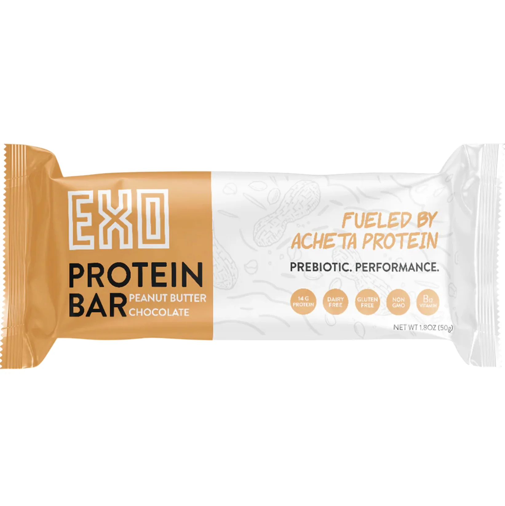 Exo Peanut Butter Chocolate Chip protein bar product photo