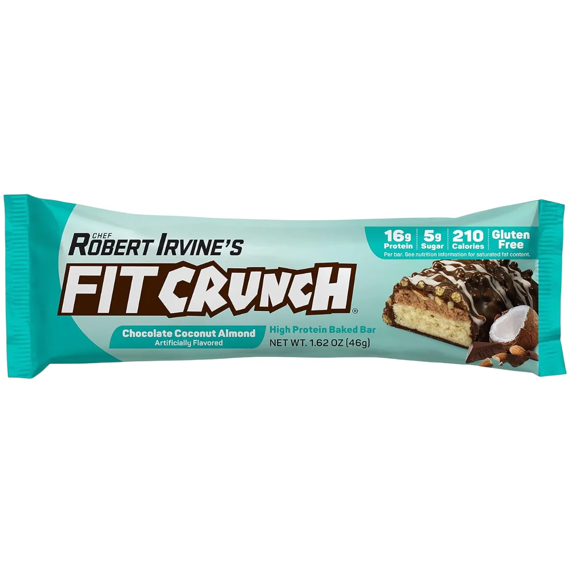 FITCRUNCH Chocolate Coconut Almond protein bar product photo