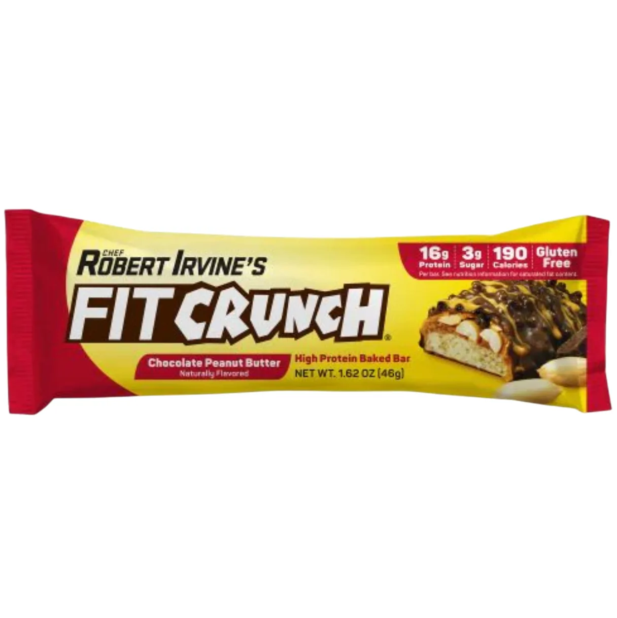FITCRUNCH Chocolate Peanut Butter protein bar product photo
