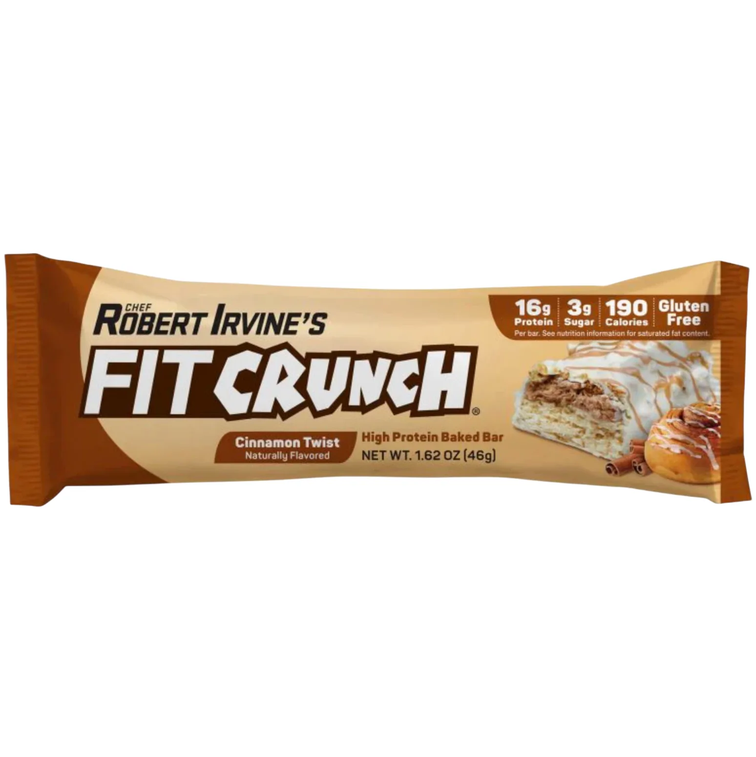 FITCRUNCH Cinnamon Twist protein bar product photo