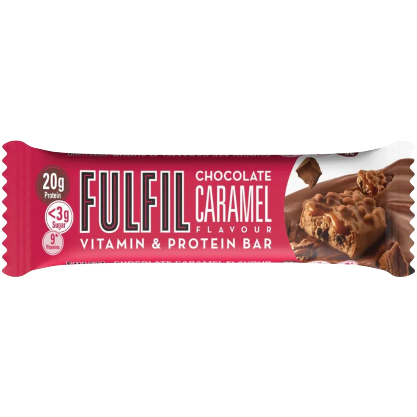 Fulfil Nutrition Chocolate Caramel protein bar product photo