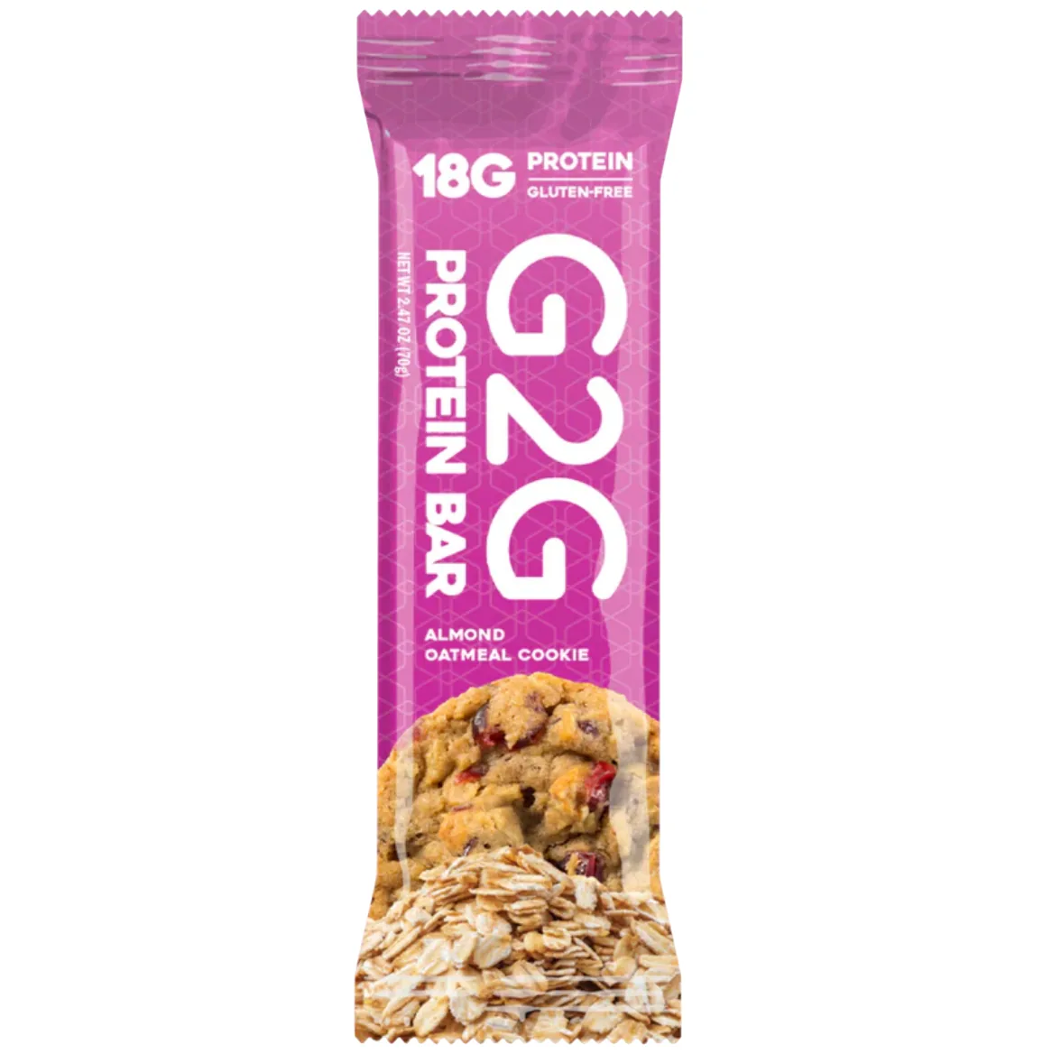 G2G Bar Almond Oatmeal Cookie protein bar product photo