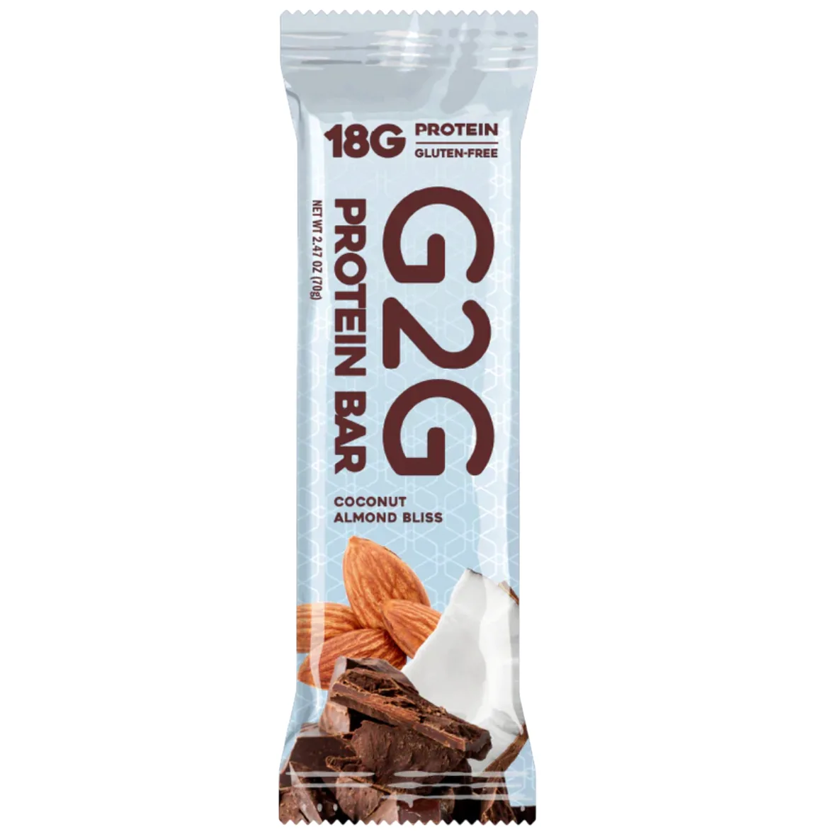 G2G Bar Coconut Almond Bliss protein bar product photo
