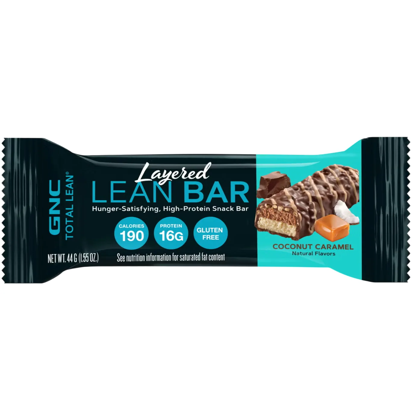GNC Total Lean Coconut Caramel protein bar product photo