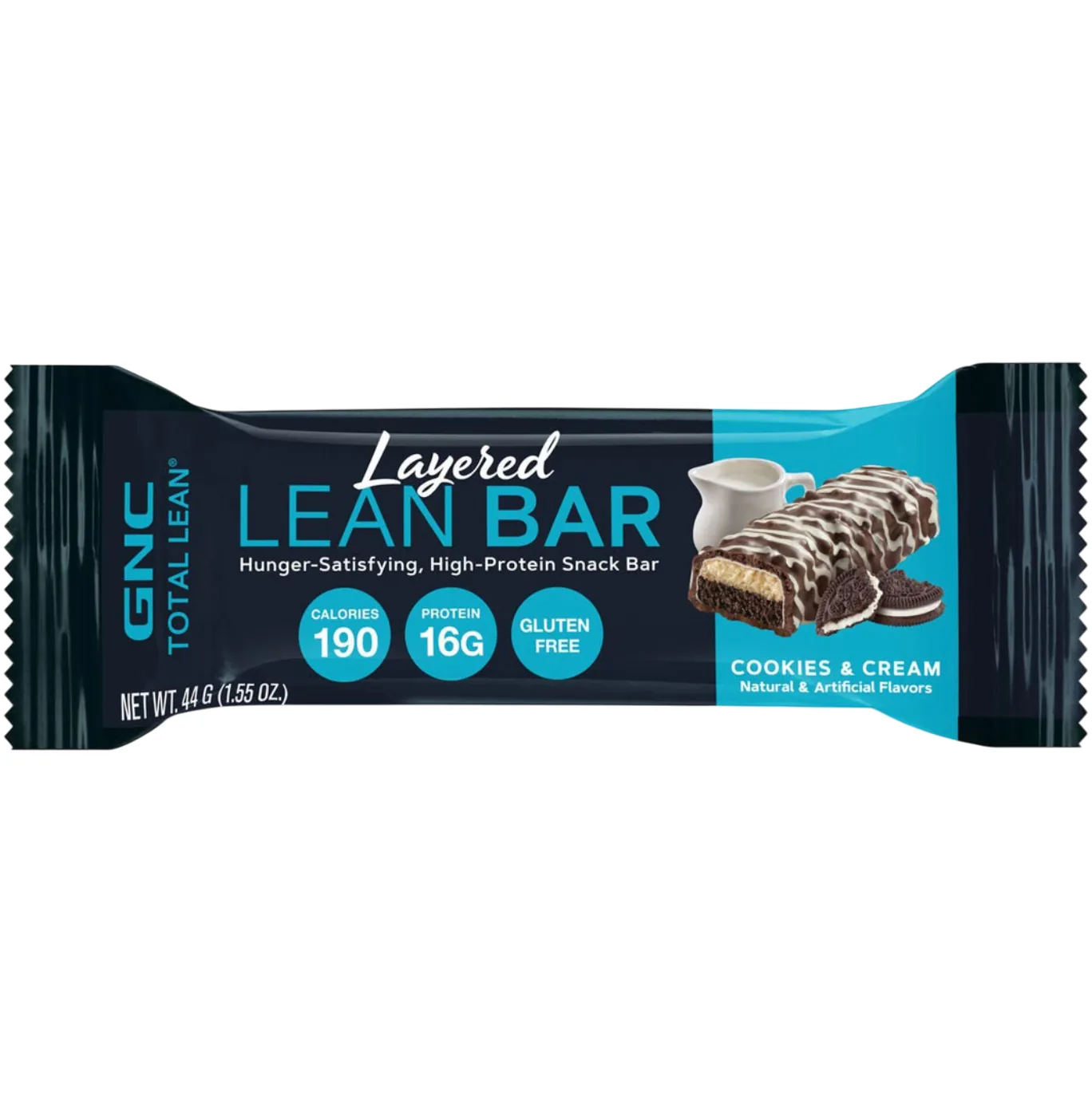 GNC Total Lean Cookies & Cream protein bar product photo