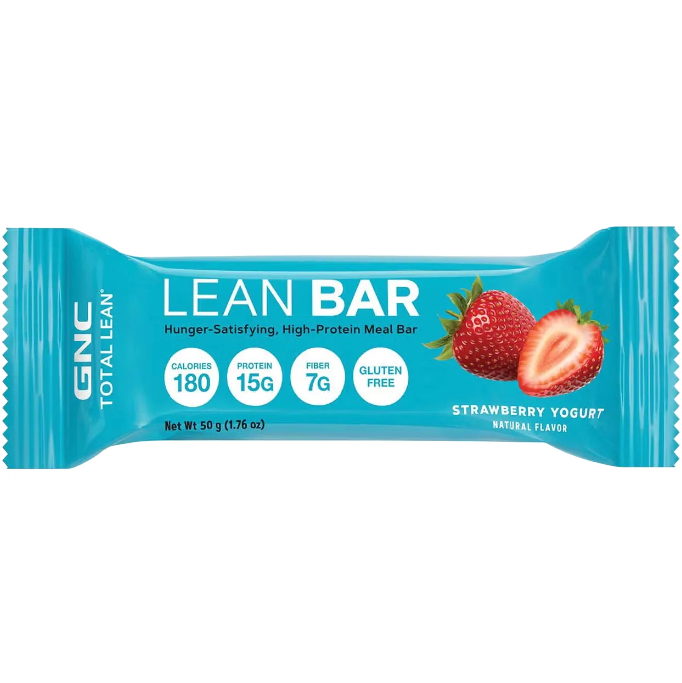 GNC Total Lean Strawberry Yogurt protein bar product photo