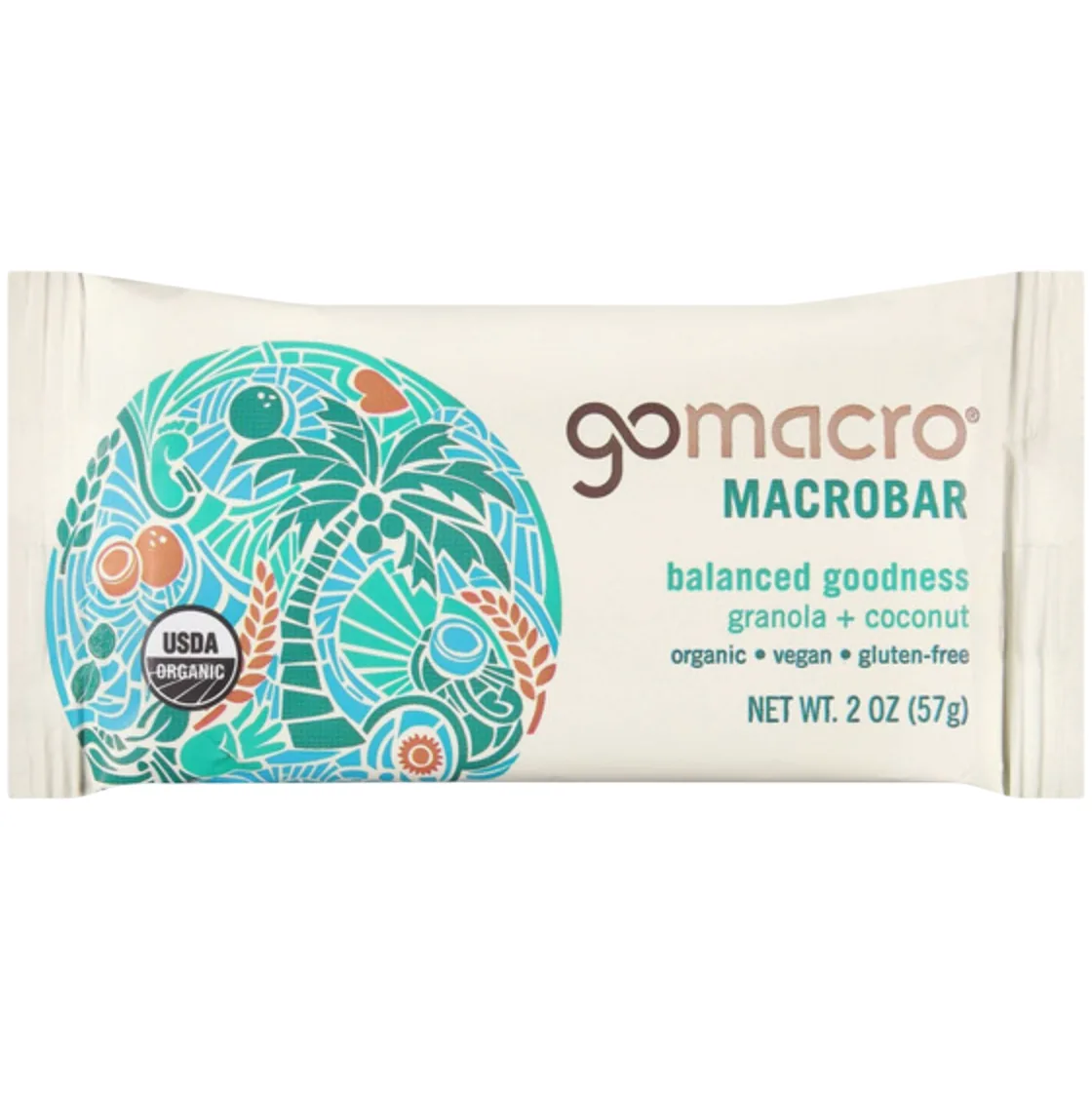 GoMacro Granola + Coconut MacroBar protein bar product photo