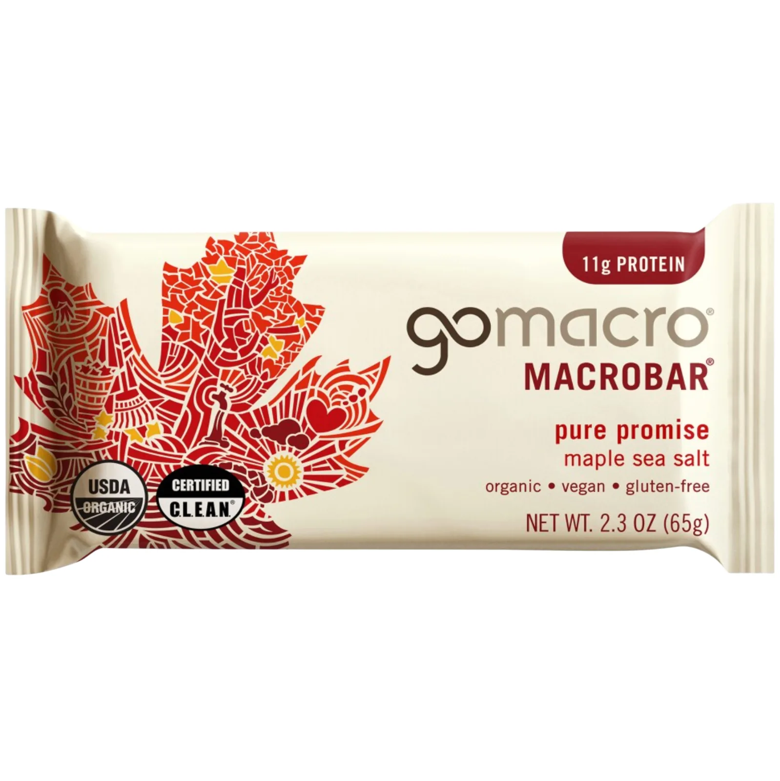 GoMacro Maple Sea Salt MacroBar protein bar product photo
