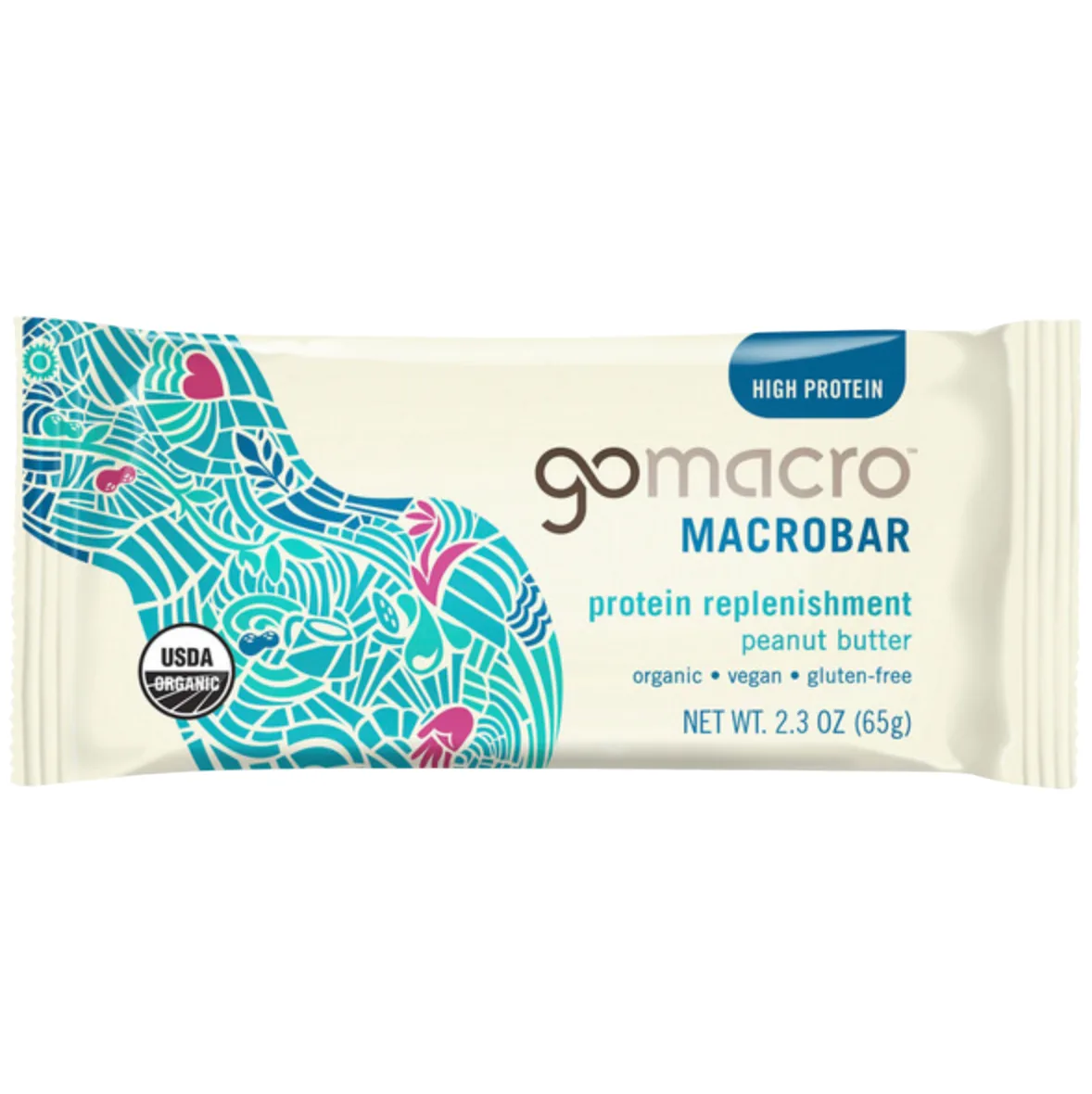 GoMacro Peanut Butter MacroBar protein bar product photo