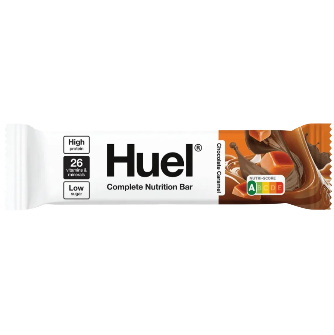 Huel Chocolate Caramel protein bar product photo