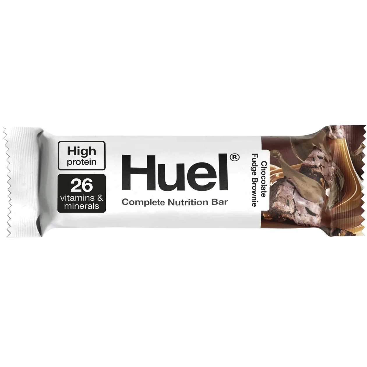 Huel Chocolate Fudge Brownie protein bar product photo