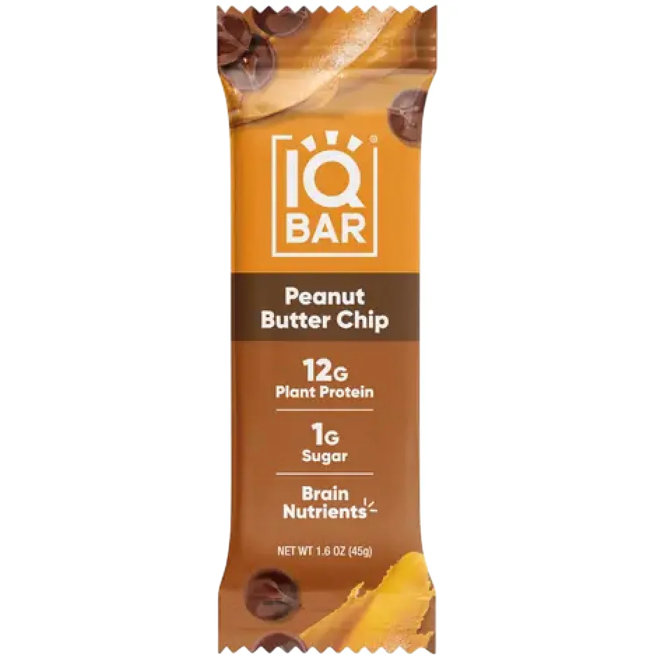 IQBAR Peanut Butter Chip protein bar product photo