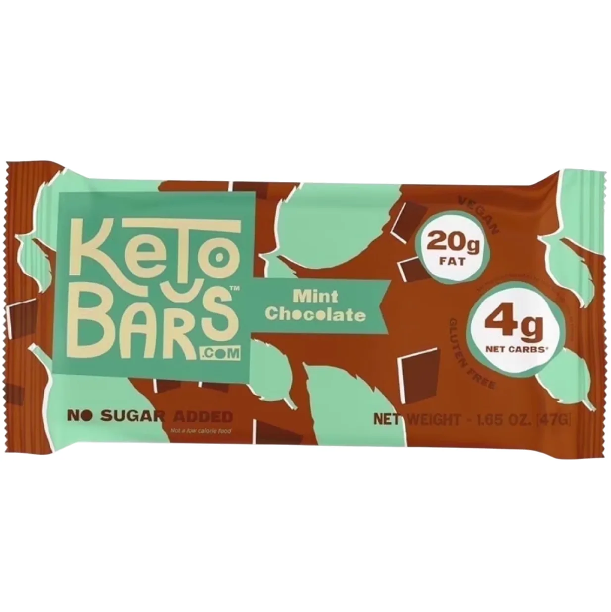 Keto Bars Mint Chocolate protein bar product photo
