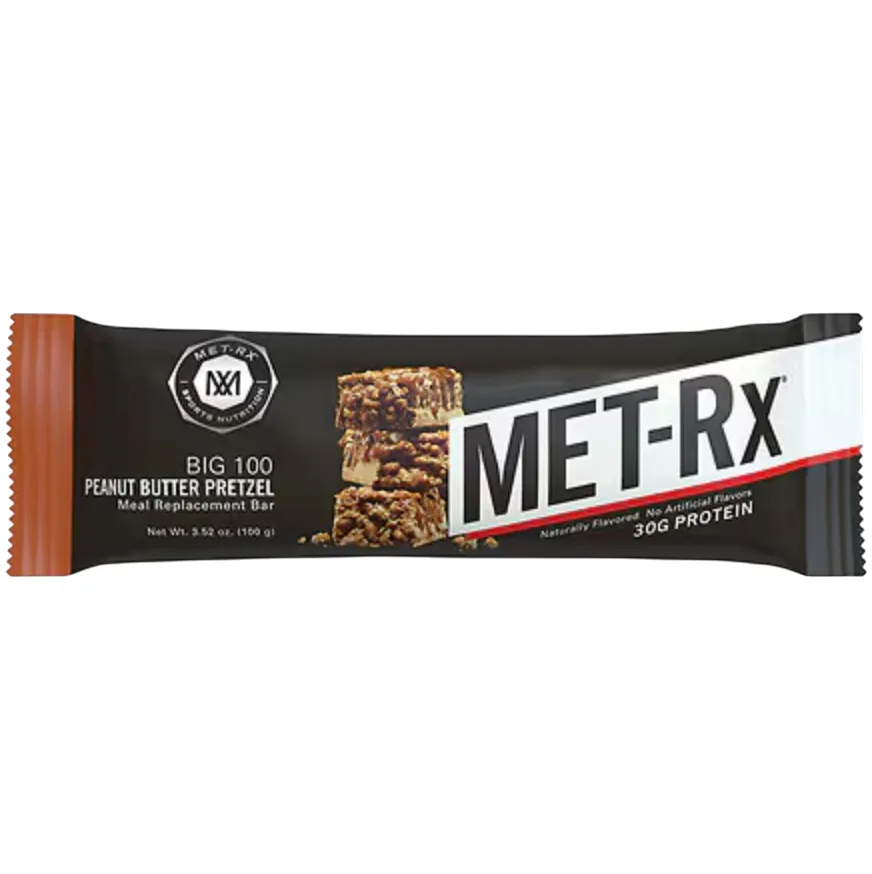 MET-Rx Peanut Butter Pretzel protein bar product photo