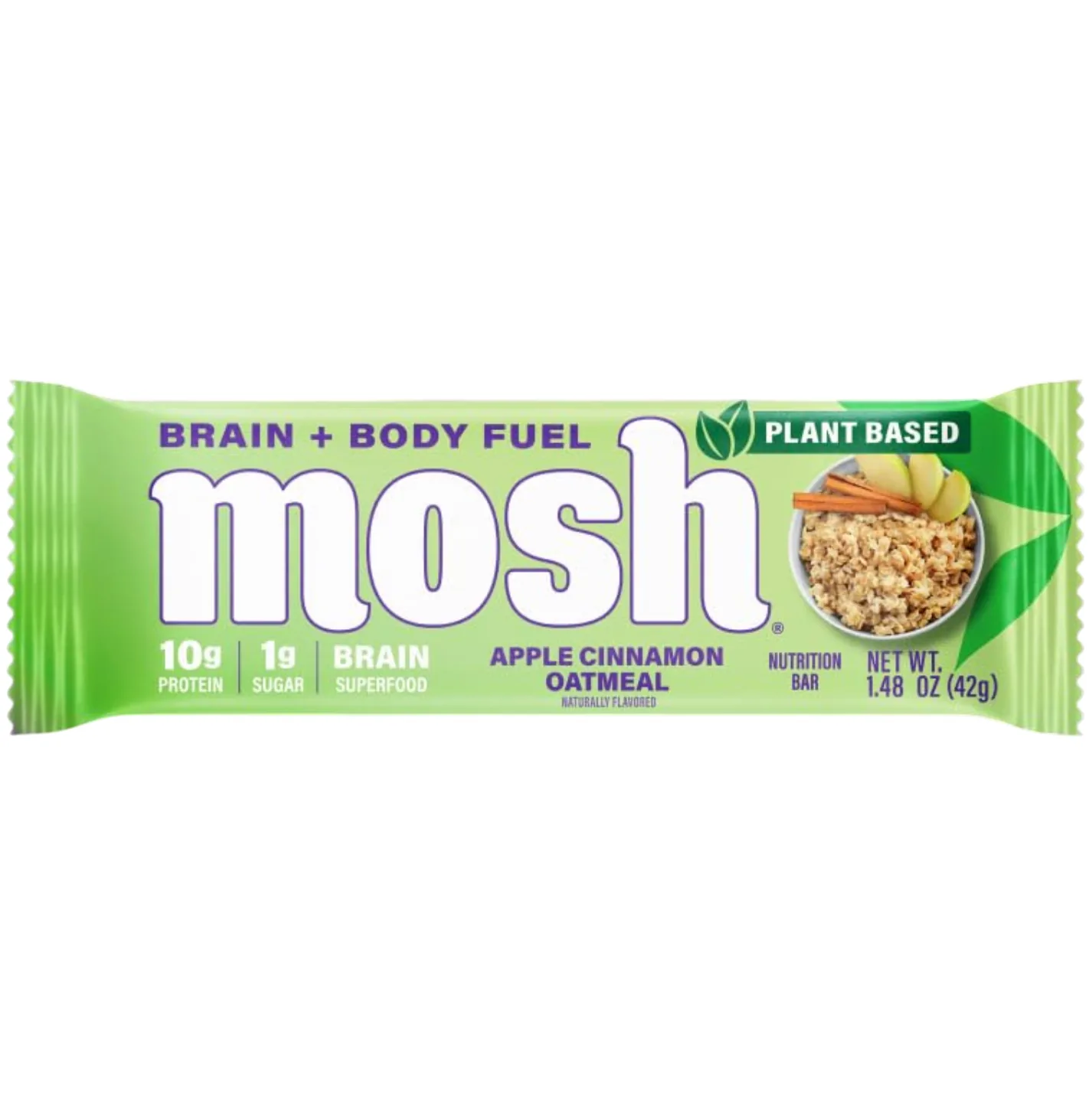 MOSH Apple Cinnamon Oatmeal protein bar product photo
