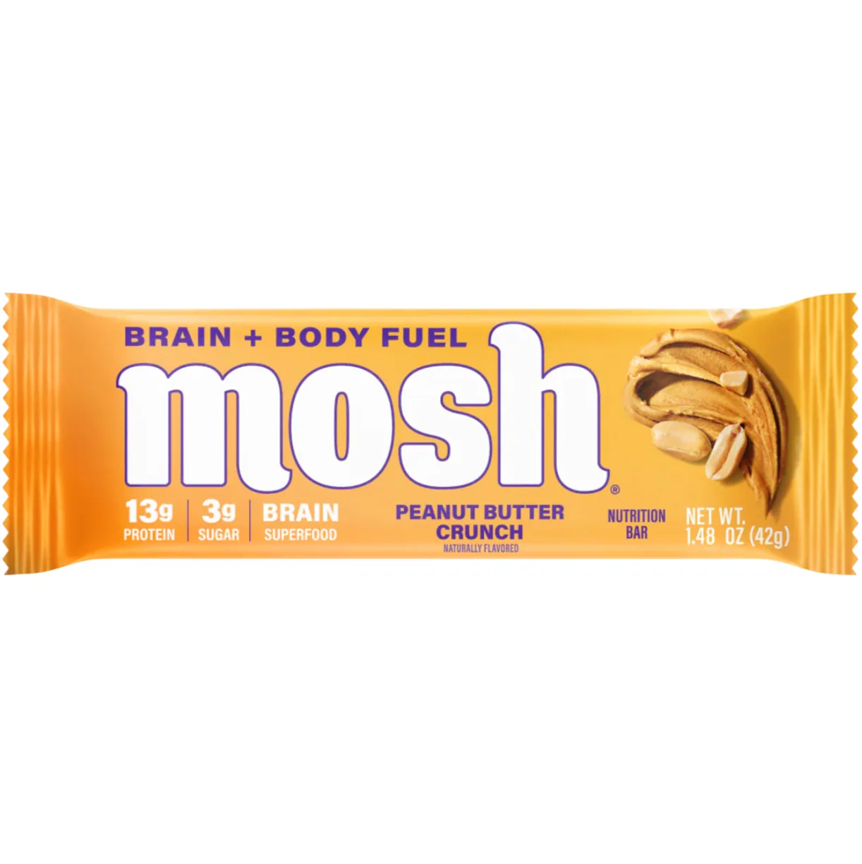 Mosh Peanut Butter Crunch protein bar product photo