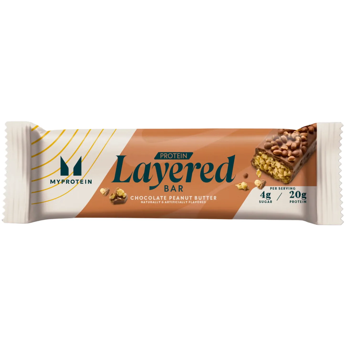 Myprotein Chocolate Peanut Butter protein bar product photo