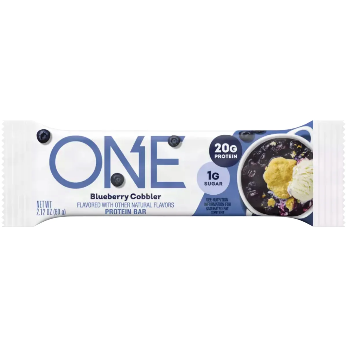 ONE Brands Blueberry Cobbler protein bar product photo