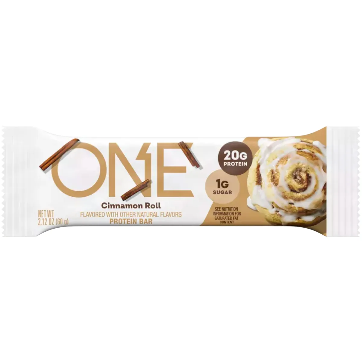 ONE Brands Cinnamon Roll protein bar product photo