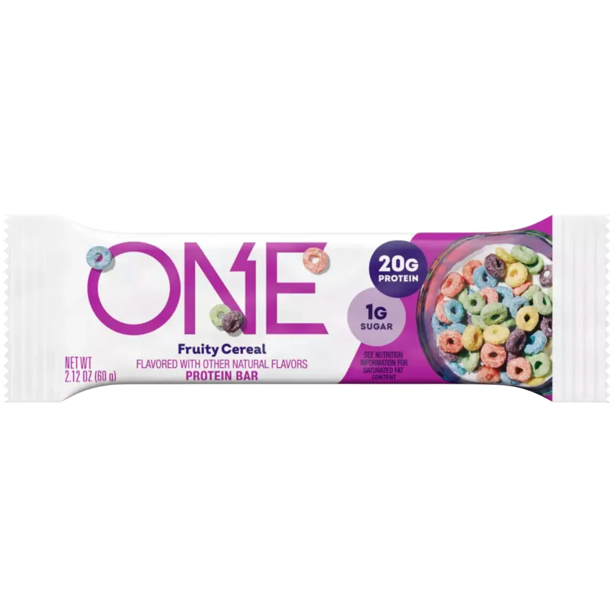 ONE Brands Fruity Cereal protein bar product photo
