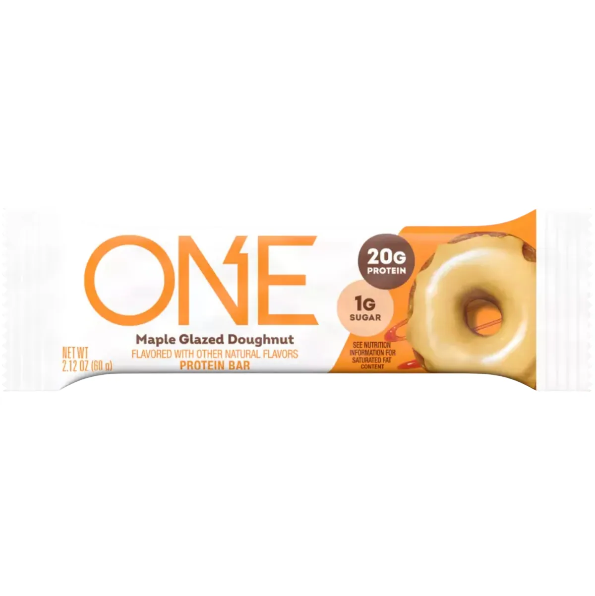ONE Brands Maple Glazed Doughnut protein bar product photo