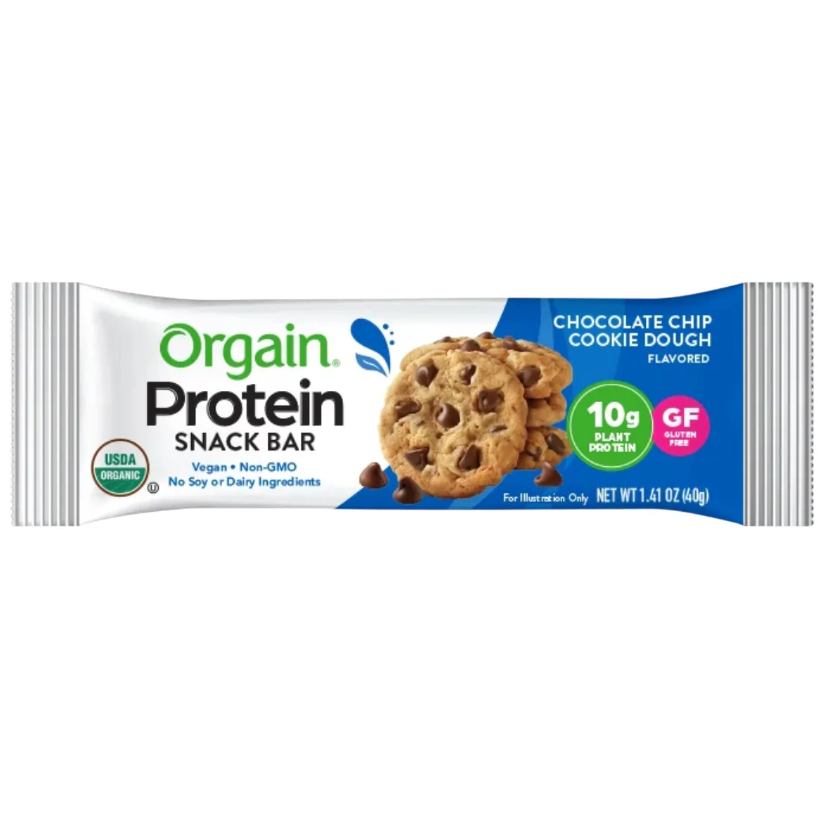 Orgain Chocolate Brownie protein bar product photo