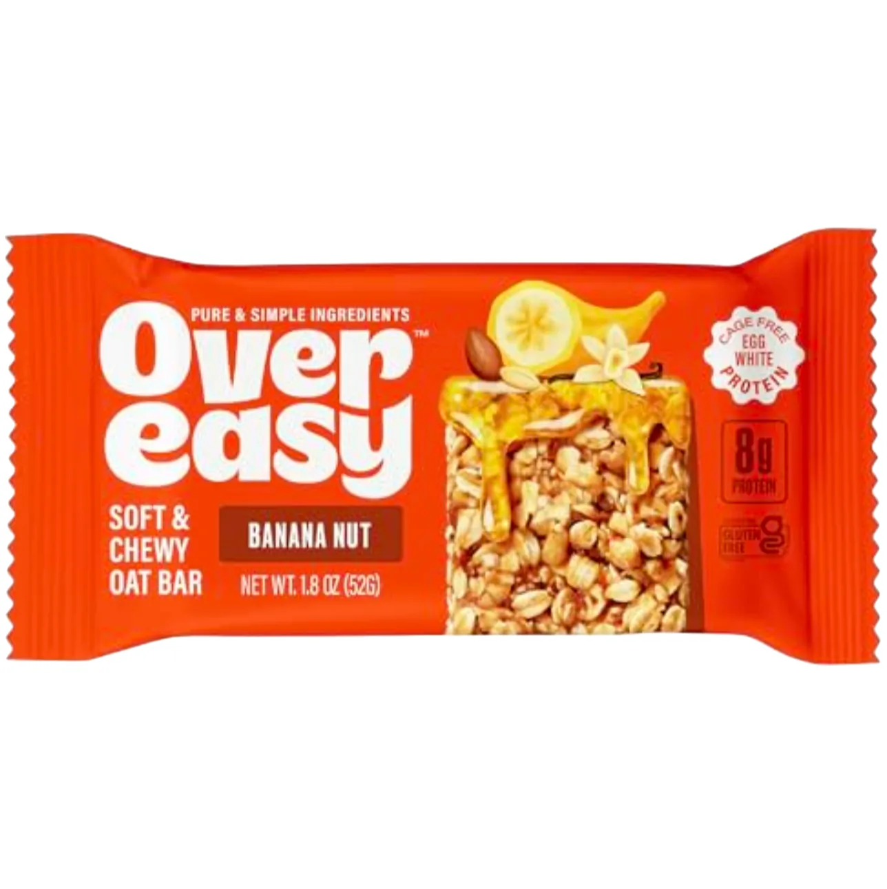 Over Easy Banana Nut protein bar product photo