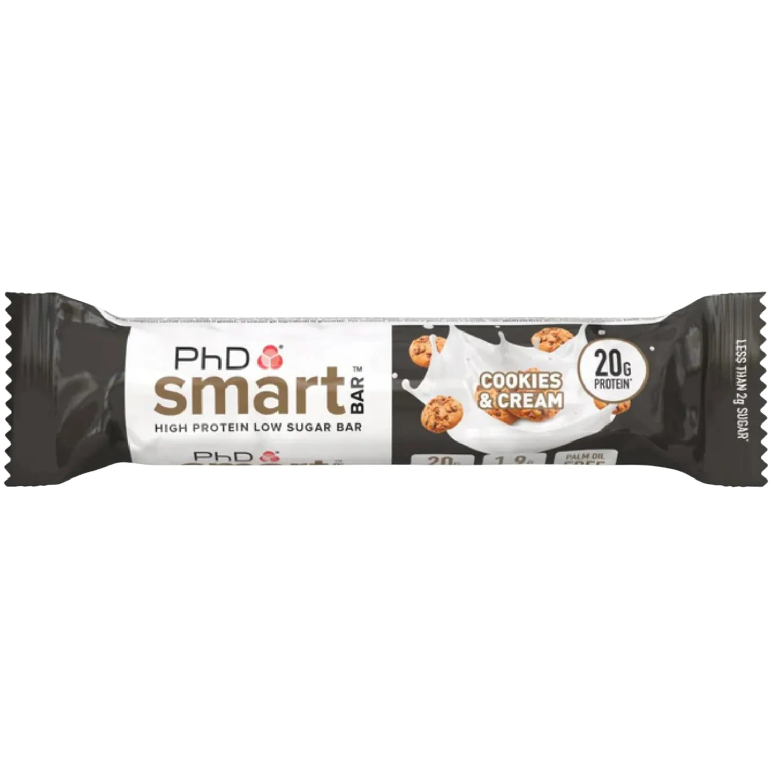 PhD Nutrition Cookies & Cream protein bar product photo