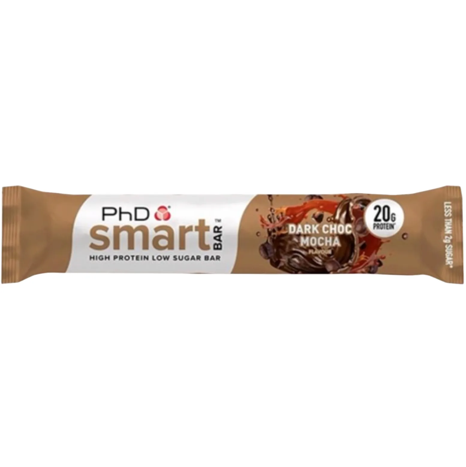 PhD Nutrition Dark Chocolate Mocha protein bar product photo