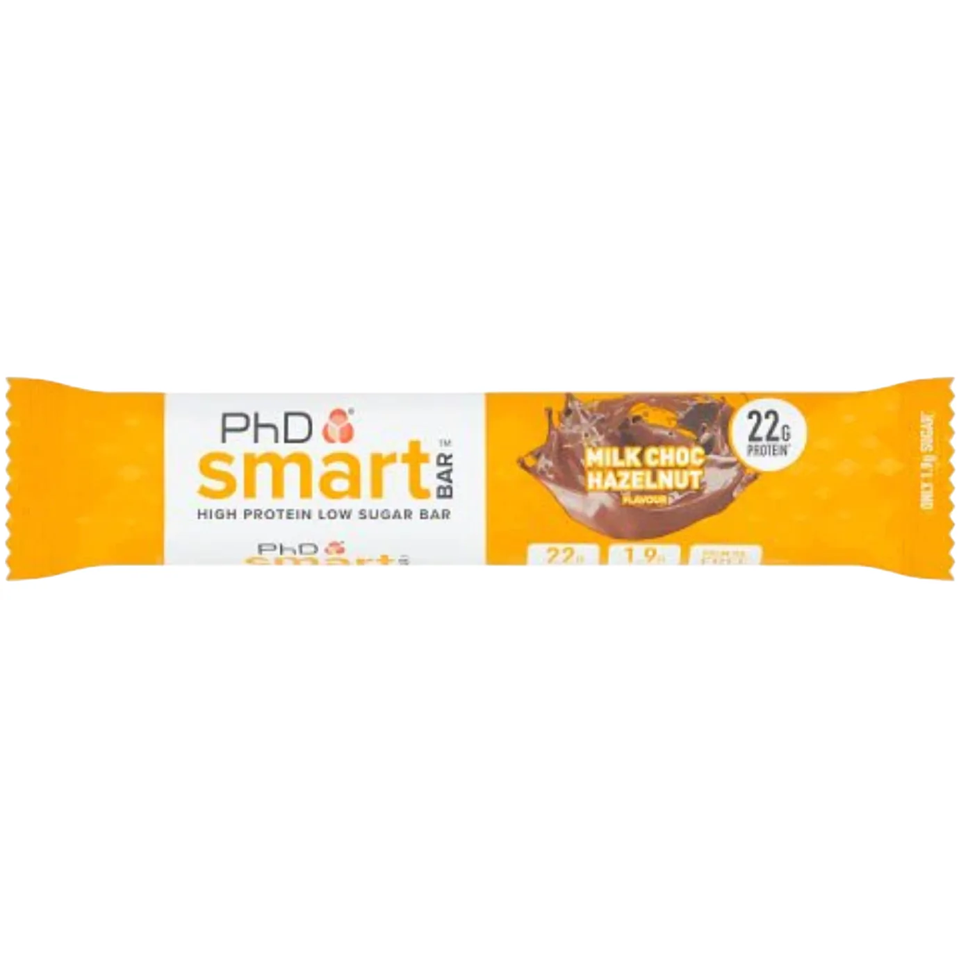PhD Nutrition Milk Choc Hazelnut protein bar product photo