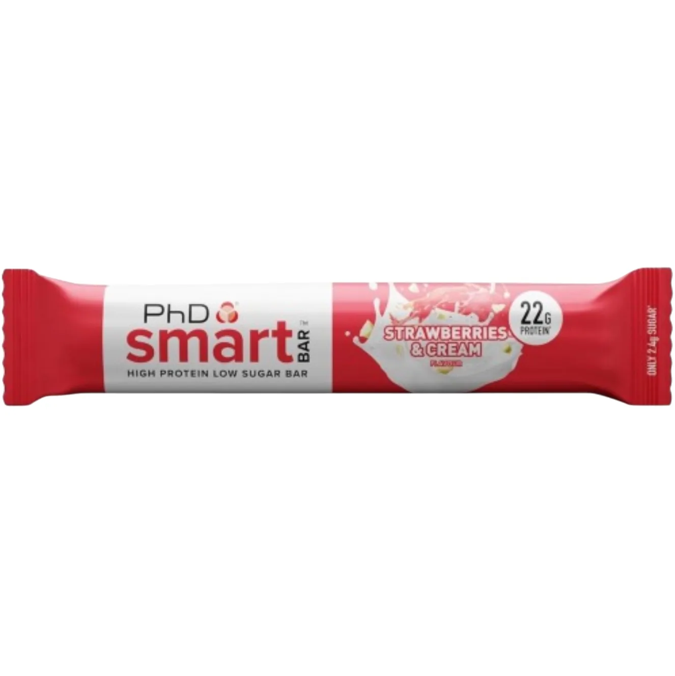 PhD Nutrition Strawberry & Cream protein bar product photo