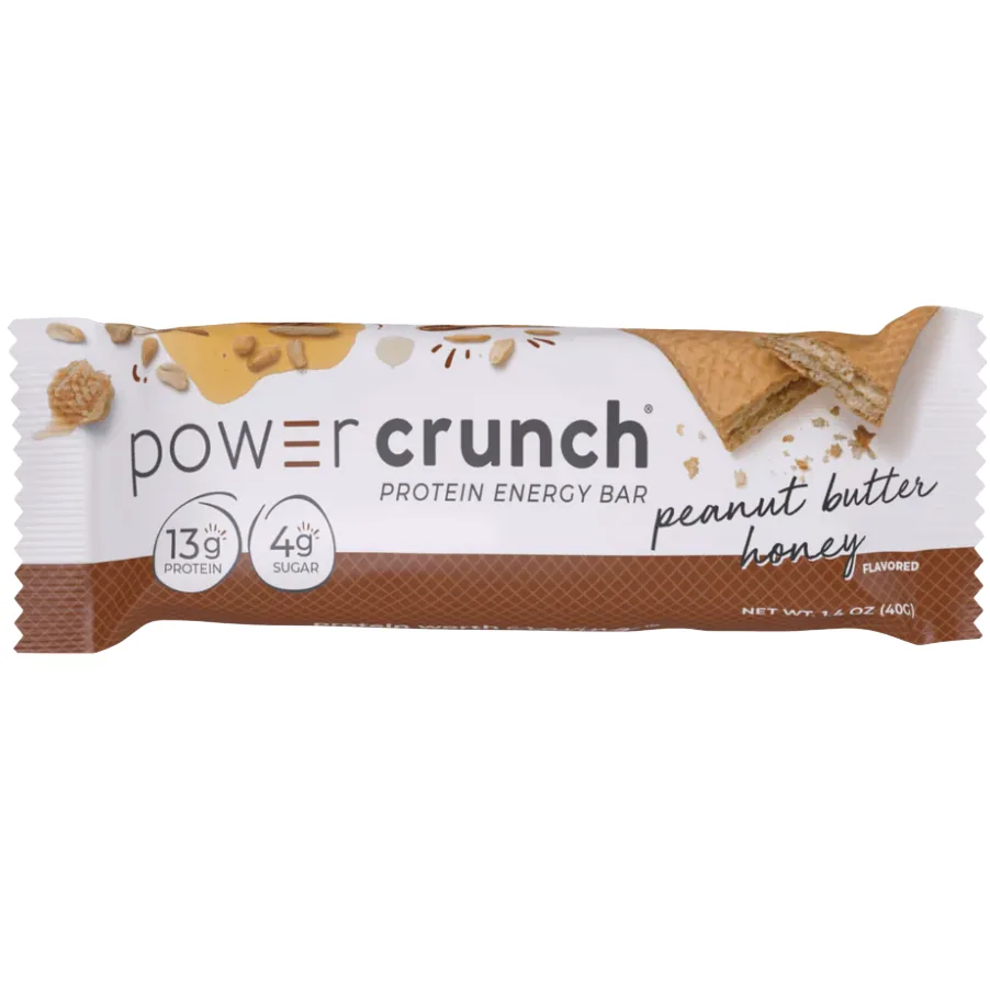Power Crunch Peanut Butter Honey protein bar product photo