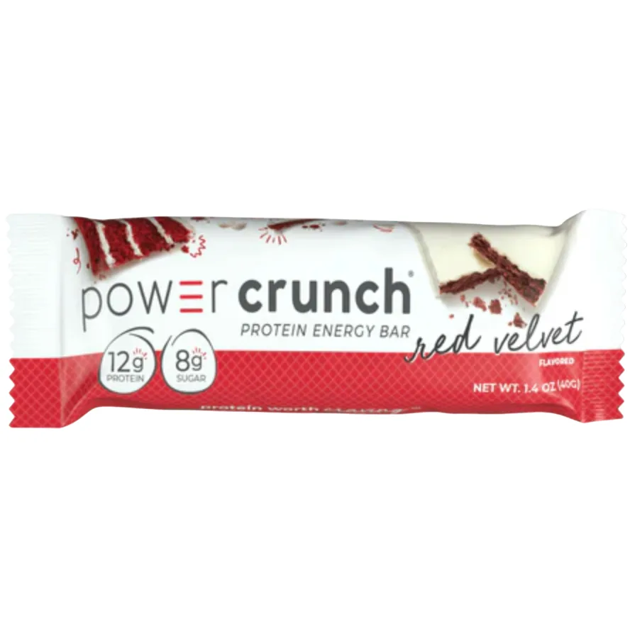 Power Crunch Red Velvet protein bar product photo