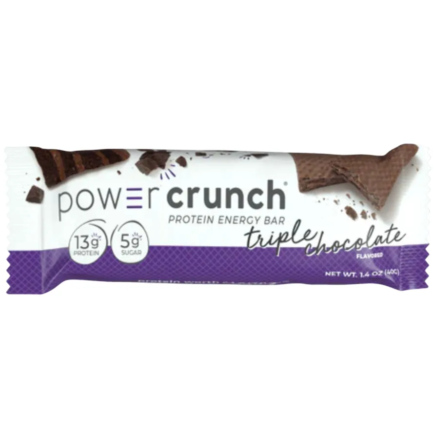 Power Crunch Triple Chocolate protein bar product photo