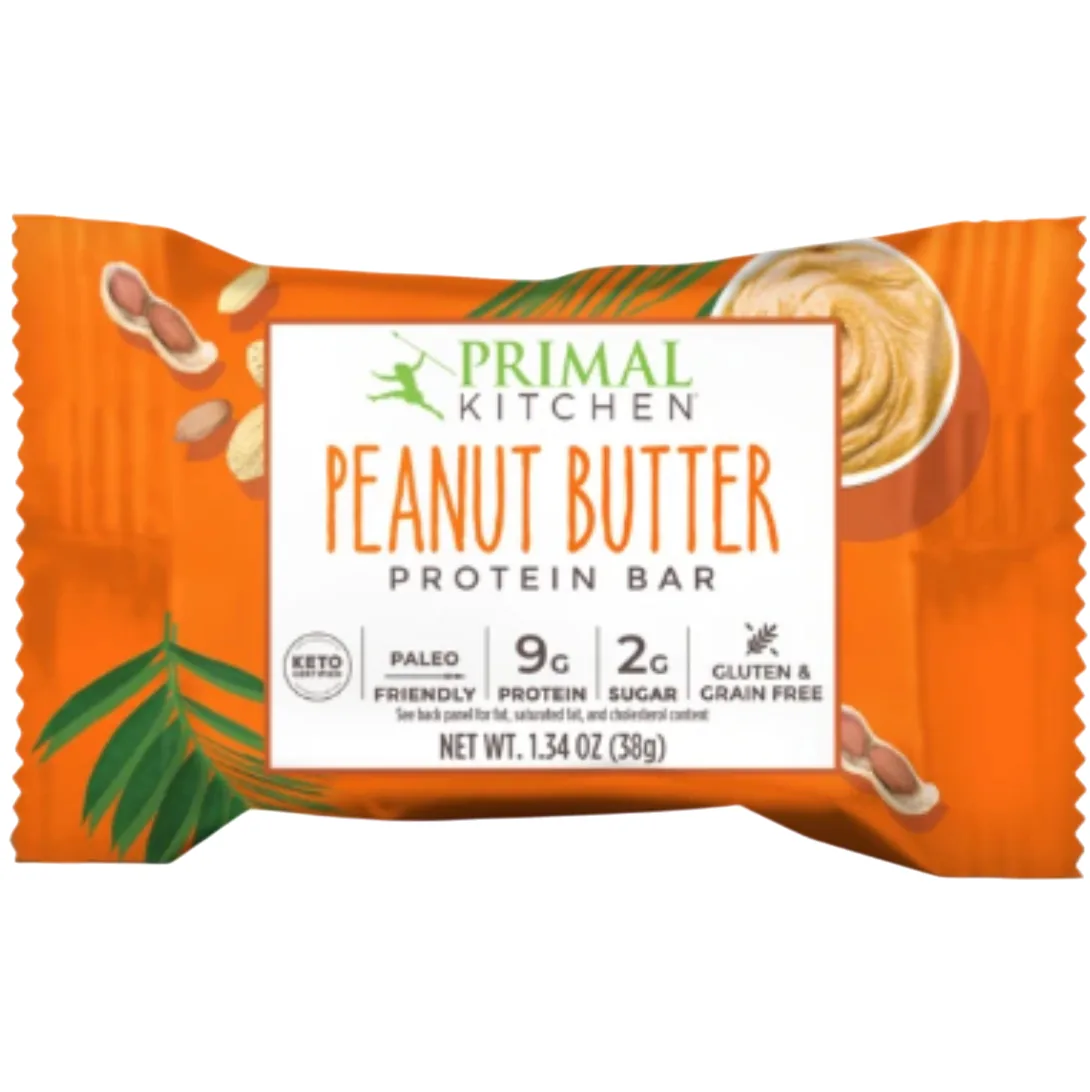 Primal Kitchen Peanut Butter protein bar product photo