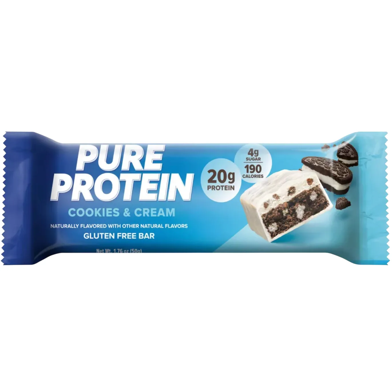 Pure Protein Cookies & Cream protein bar product photo