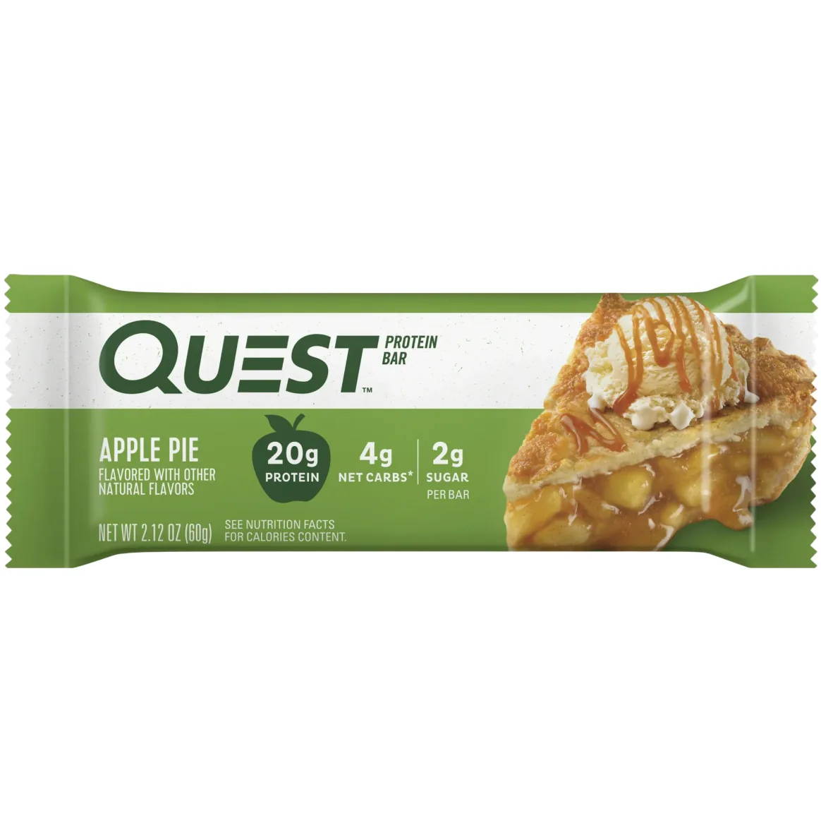 Quest Nutrition Apple Pie protein bar product photo