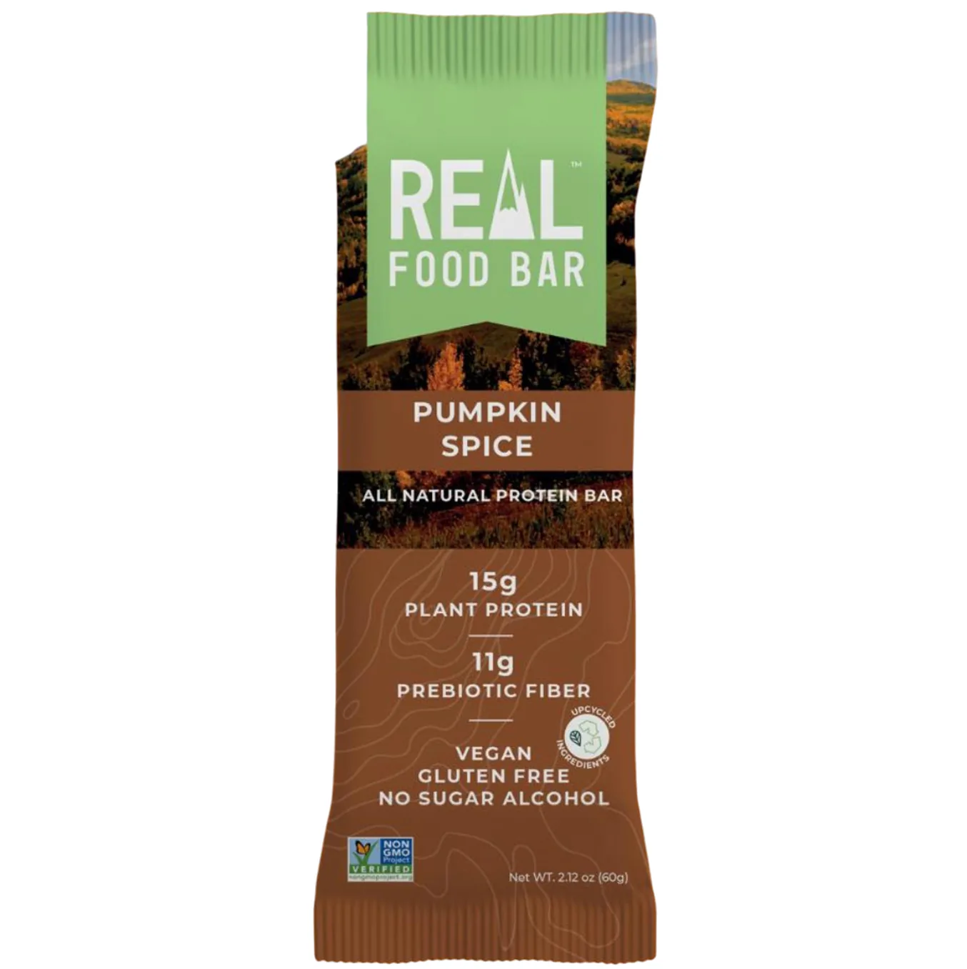 Real Food Bar Pumpkin Spice protein bar product photo