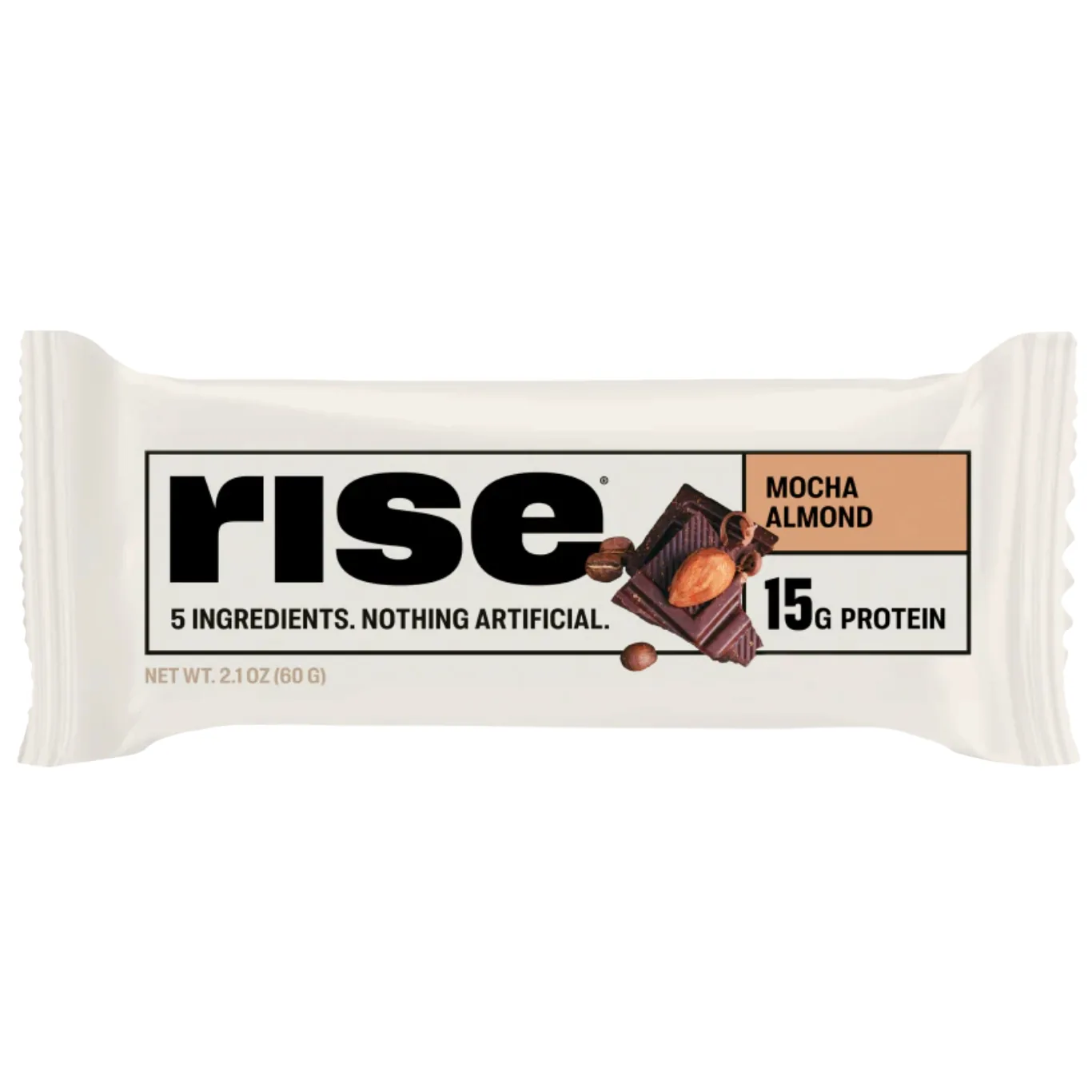 Rise Bar Mocha Almond protein bar product photo