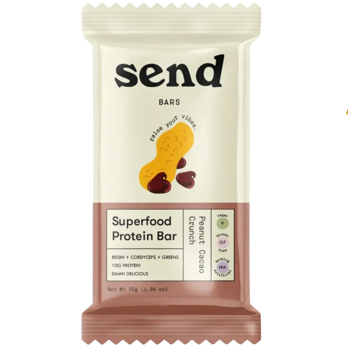 Send Peanut Cacao Crunch protein bar product photo